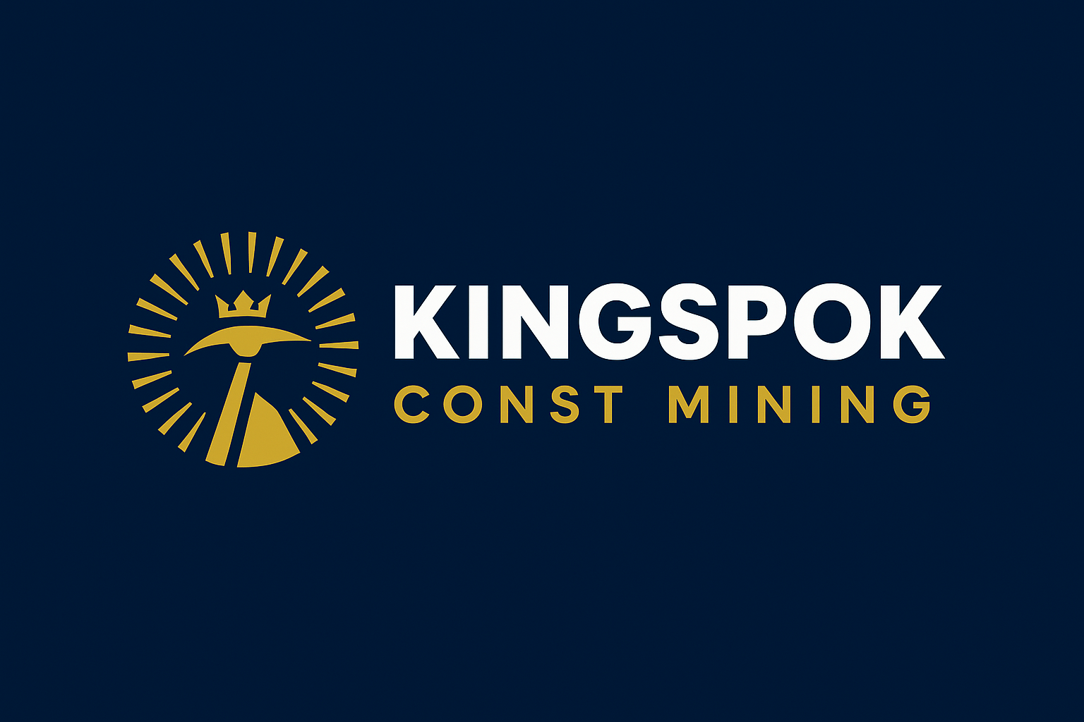 Kingspok const mining Logo